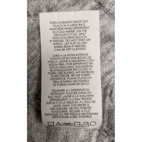 Wmn's Cabi # 5286 Marble Cardigan Heather Gray Snap-Front Cotton Blend Sweater S - Picture 10 of 10